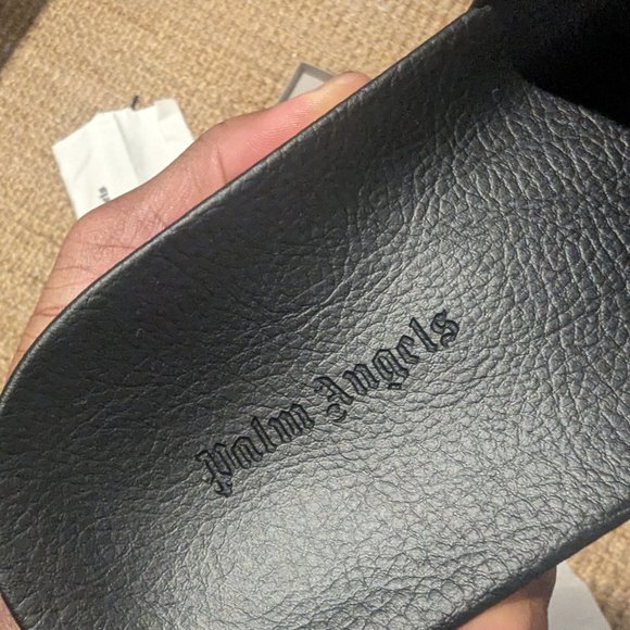 PALM ANGEL MONOGRAM POOL SLIDER BLACK/BLACK main image 7